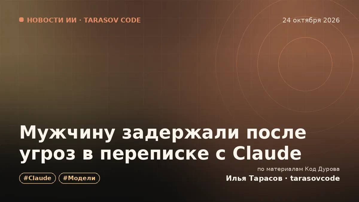 Мужчину задержали после угроз в переписке с Claude
