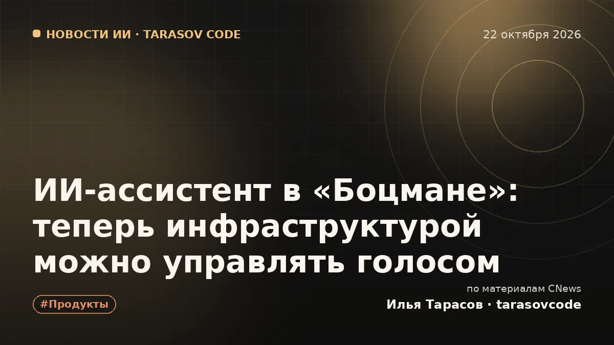 ИИ-ассистент в «Боцмане»: теперь инфраструктурой можно управлять голосом