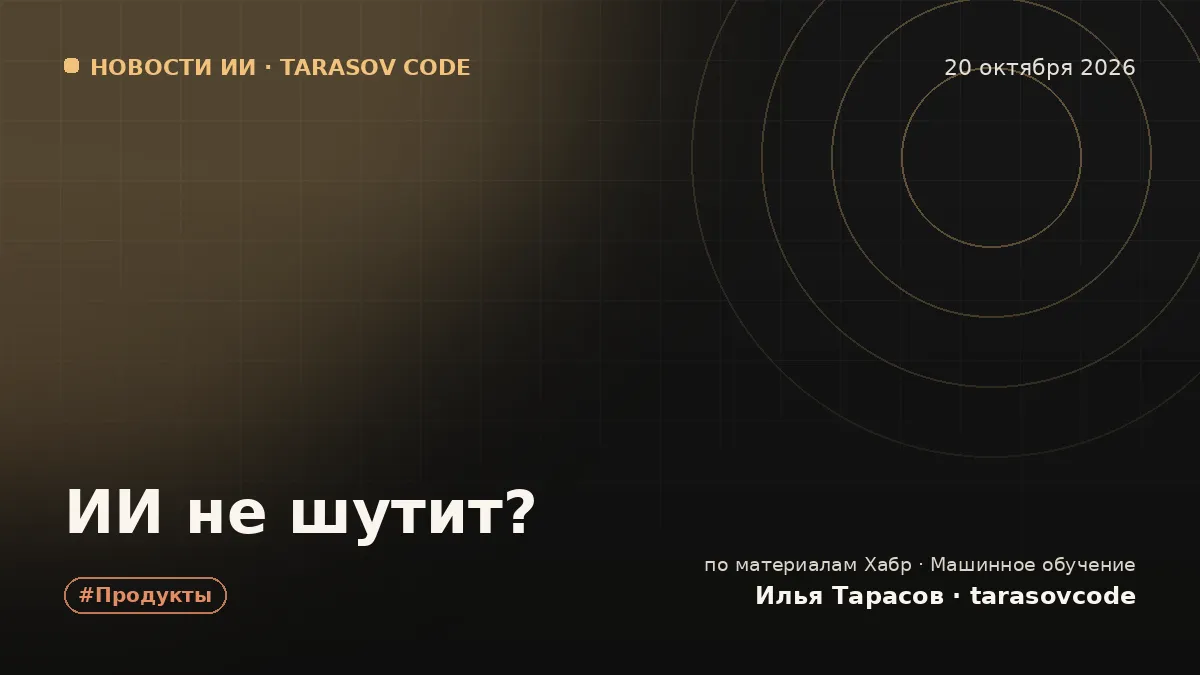 ИИ не шутит?