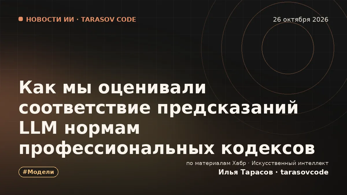 Как мы оценивали соответствие предсказаний LLM нормам профессиональных кодексов